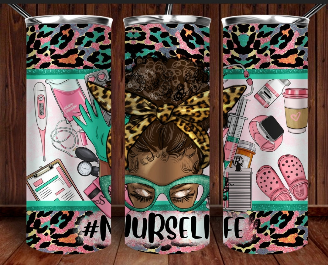 Mess Afro Bun Mess Tumbler